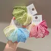 Elástico de Cabelo Dopamine de Malha Larga para Mulheres, Elástico de Alta Elasticidade, Faixa de Cabelo com Estilo Fresco, Acessório de Cabelo Versátil