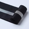 En stock 4 cm borde color dorado borde plateado borde brillante banda elástica cubierta banda elástica brillante medio pliegue borde de cintura de falda cubierto