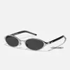 Colección de Gafas de Sol de Metal, Nuevo Estilo de Alta Gama para Mujer, Moda Personalizada Fotografía Callejera, Gafas de Sol Lisas Ojo de Gato Anti-UV para Hombre