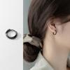 Pendientes Love Rocky de plata 925 con diseño de ondas retorcidas, elegantes y pequeños, para verano, M00778