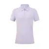 Camisa Polo Feminina de Verão para Esportes ao Ar Livre com Zíper, Camiseta Fresca de Manga Curta que Marca a Cintura, Uniforme de Grupo, Roupa de Trabalho com Logo Impresso