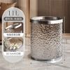 Bote de Basura Transparente de Alta Gama con Sensación de Ondulación de Agua para Hogar, Sala de Estar, Dormitorio, Lujo Ligero, Cubo de Basura para Cocina, Baño