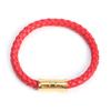Joyería de comercio exterior pulsera de cuerda de cuero de acero inoxidable chapado 3D tejida pulsera para amantes para hombres y mujeres personalidad accesorios de joyería blancos