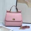 Nueva Colección Miss Sicilia Estampado de Palma Simple Versátil Hombro Cruzado Portátil Moda Viajero Banquete Bolso de Mujer