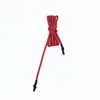 Tubo Termorretrátil de Ponta Dupla Longo de 136cm, Corda Redonda Trançada de Seda Baixa Elasticidade com 32 Fios, Corda Tubo Amarrada, Corda Colorida para Cós