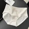 Calzones de Algodón Puro para Mujer con Hilo Antibacterial Tipo Nube de Colores, Jacquard Transpirable que Abraza la Cadera, Entrepierna Extendida Antibacterial, Calzones de Algodón