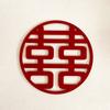 Novos Adesivos Estéreo Chinoiserie Felicidade Dupla Suprimentos para Casamento Ornamentos Festivos Recorte Palavras Felizes Decoração de Casamento Quarto de Casamento Palavras Felizes