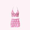 Nuevo Traje de Baño Sexy con Abertura Floral Tailandesa para Mujer Tejido de Toalla Estilo Ins Vacaciones en la Playa Bikini