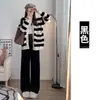 Calça pantalona gestante outono e inverno, cintura alta, suporte para a barriga, jacquard, plus size, espessa, modeladora, fluida, calça pantalona versátil para futuras mamães