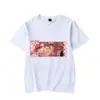 Anime japonés 2025 Yae Miko nueva moda estampado simple estilo europeo y americano unisex camiseta de cuello redondo