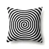 Funda de Almohada de Poliéster Gris Nórdico Vintage ins Lujo Ligero Decoración de Coche Hogar Estampada Funda de Almohada Lumbar QTH13