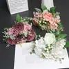 Mille-feuille de Frutas Vermelhas Peônia Flor Artificial Flores de Casamento Acabamento de Luxo Buquê de Flores Artificiais Arranjo Floral Fabricante de Arranjos Florais Atacado