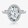 Anéis Imitação Moissanite Mais Vendidos para Mulheres em Transmissão Ao Vivo Transfronteiriça, Um Quilate, Seis Garras, Vários Estilos, Anéis de Casamento Estilo Ins, Anéis de Casal, Fornecimento de Joias