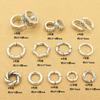 Xizang plata pulsera de cristal hecha a mano pulsera accesorios diy torsión joyería de plata tailandesa anillo de correr accesorios accesorios de plata antigua cuerda trenzada