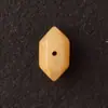 Pendente de cristal de pedra natural em prisma de ponta dupla 16mm com furo passante proteína semiacabado DIY acessório de pingente versátil