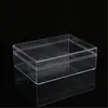 Caja de Plástico Transparente PS para Herramientas, Ferretería, Pequeños Artículos, Caja de Exhibición de Muestras, Caja Rectangular Vacía
