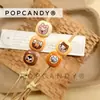 Desenho Fofo Pãozinho Donut Desenho Contas Acrílicas DIY Corrente para Celular Chaveiro Pingente Acessórios Contas