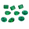 Almohada de Cristal Verde de Granate de Aluminio de Itrio Sintético Forma Ovalada Piedra Preciosa Cultivada Forma Ovalada Esmeralda Tsavorita Piedra Suelta