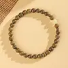 Pulseira de Contas de Sândalo Verde Natural Buda para Idosos Madeira Awenxiang Duplo Círculo Pulseira de Mão para Homens e Mulheres Placa Brincar com Literatura e Brinquedos Joias Atacado