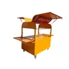 Carrito de Bocadillos Empujable Ouyi Especial de Mercado Nocturno Carrito Móvil de Puesto Carrito de Comida Móvil Multifuncional Comercial para Lugares Turísticos