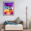 Pintura de diamante 5D diamante completo paisaje de playa pintura decorativa bordado de diamante DIY pintar pegar kit de pintura de ladrillo de diamante fabricantes