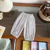 [Em Estoque] Xk266591 Calça Infantil 2026 Verão Novo Seda de Gelo Estilo Lanterna Unissex Calça Jogger Calça Anti-Mosquito