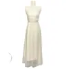 Productos de Guangzhou buena calidad ~ pequeño color sólido plisado nuevo ambiente chino elegante elegante cintura tirantes falda
