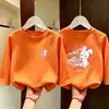 Camiseta de Manga Larga para Niña 2026 Primavera/Otoño Nuevo Estilo Elegante para Niños Medianos/Mayores Algodón Puro Transpirable Capa Base Dulce