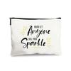 Estuche de lona para lápices, popular en Amazon y eBay, lienzo impreso personalizado por sublimación, regalo de cumpleaños para mujeres.