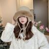 Sombrero de Otoño e Invierno 2024 para Niños de Felpa Nuevo Tejido Transfronterizo Versátil Cálido Protección para las Orejas Grueso Moda Forrado de Lana Sombrero Lei Feng
