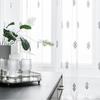 Keqiao Nueva Ruta de la Seda Suministro Directo de Fábrica Cortina Moderna Simple Pantalla de Ventana Blanca Tela de Gasa Bordada Diamante Venta al por Mayor