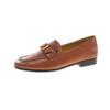 Mocasines de piel de oveja para primavera y verano, planos, de una sola capa, con suela blanda, transpirables y combinables, para mujer, de estilo británico, sin cordones.