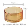 Portavelas redondo de cristal rojo muy atractivo para decoración del hogar, montaje de mesa, bodas y decoración de ambiente romántico azul verdoso