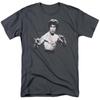 Camiseta holgada clásica retro de comercio exterior de Bruce Lee, estilo chino, de kung fu, de algodón pesado, para hombre