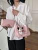 Saco de ombro axilar de alta qualidade saco de tote feminino 2024 New Fashion College classe classe commuter messenger bag