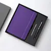 Caja de Regalo con Cuaderno de Espiral para Reuniones de Oficina de Negocios, Bloc de Notas A5 con Logo Personalizable, Recuerdo de Evento