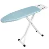 Tabla de planchar plegable estable con marco grueso para planchar ropa, tabla de planchar grande con cubo