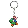 Mario Super Mario Llavero de PVC Lindo Colgante para Coche Accesorio para Mochila de Estudiante Llavero