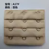 Hebilla de extensión de Bra de acero inoxidable de tres filas y tres botones hebilla de extensión de lencería de tres filas y tres botones fábrica directa gran favorablemente
