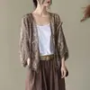 Cárdigan hueco de punto para mujer, prenda exterior de primavera y verano, top fino, camisa de encaje, camisa protectora solar, camisa para aire acondicionado, chal versátil