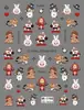 Pegatinas de Uñas Artísticas para Niñas Hermosas Celebridad de Internet Ultra-delgadas Chica Mágica Xiaoxin Calcomanías para Uñas Serie de Dibujos Animados Accesorios para Dedos