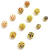 Antigo antigo ouro cloisonné gota de óleo hortênsia 10mm furo passante conta redonda conta espaçadora conta de transferência pulseira acessórios com contas