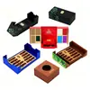 Caja de Embalaje Roja de Doble Puerta Caja para Cigarrillos Nido de Pájaro Personalizada Caja de Regalo de Vacaciones de Alta Gama Caja tipo Folio con Tapa abatible magnética