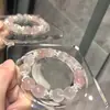 Pulseira Grande de Quartzo Rosa Natural Estilo Xiaohongshu com Zircônia Microincrustada, Estilosa e na Moda, Perfeita como Presente de Aniversário para uma Amiga Próxima