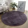 Tapete Redondo de Pelúcia Estudo Sala de Estar Tapete para Mesa de Centro Quarto Tapete de Cabeceira Cesta Suspensa Infantil Cadeira de Balanço Cadeira de Computador Tapete de Chão