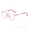 Nuevas gafas TR90 para niños, montura de gafas anti-luz azul de moda para mujer, gafas transfronterizas para estudiantes de primaria de 6 a 12 años que pueden estar equipadas con miopía