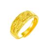 Par de Anillos Flor de Coche Latón Chapado en Oro Color Oro Real Anillo de Cola Conservador de Color Anillo de Oro Arena Par de Anillos Dragón y Fénix Transmisión en Vivo Venta al por Mayor
