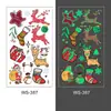 Pegatinas de Tatuaje Luminosas de Dibujos Animados Navideños Nuevas Transfronterizas para Niños, Pegatinas Luminosas de Velas Navideñas Europeas y Americanas a Prueba de Agua