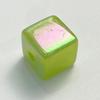 Direto da fábrica cebola em pó banhado a cores cubo quadrado diy corrente de celular material com contas pingente simples acessórios contas soltas