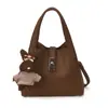 Bolso Cubo Sencillo de Mano Estilo Coreano para Mujer 2026 Nuevo Modelo Invierno Bolso de Hombro Cruzado Minimalista Elegante de Alta Calidad